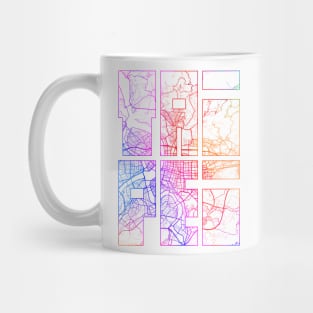 Taipei, Taiwan City Map Typography - Colorful Mug